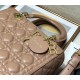 Dior Lady Dior Medium Bag In Blush Cannage Lambskin