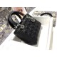 Dior Lady Dior Medium Bag In Noir Cannage Lambskin