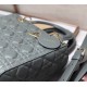 Dior Lady Dior Medium Bag In Grey Cannage Lambskin