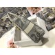 Dior Lady D-Lite Large Bag In Gray Toile de Jouy Reverse Embroidery