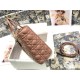 Dior Lady Dior Large Bag In Blush Cannage Lambskin