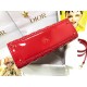 Dior Lady Dior Large Bag In Red Patent Cannage Calfskin