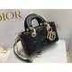 Dior Lady D-Joy Micro Bag In Black Cannage Lambskin