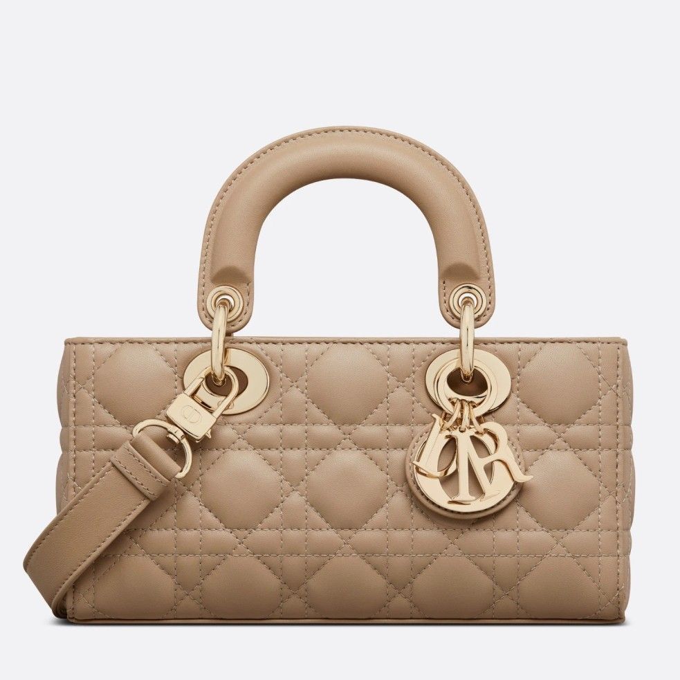 Dior Lady D-Joy Small Bag In Hazelnut Cannage Lambskin