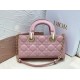 Dior Lady D-Joy Small Bag In Peony Pink Cannage Lambskin