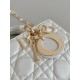 Dior Lady D-Joy Small Bag In White Cannage Lambskin