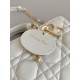 Dior Lady D-Joy Small Bag In White Cannage Lambskin