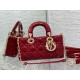 Dior Lady D-Joy Small Bag in Red Patent Calfskin