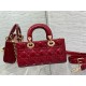 Dior Lady D-Joy Small Bag in Red Patent Calfskin