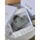 Dior Lady D-Joy Medium Bag In Grey Calfskin with Diamond Motif