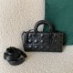 Dior Lady D-Joy Medium Bag In Black Calfskin with Diamond Motif