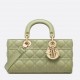 Dior Lady D-Joy Medium Bag In Ethereal Green Cannage Lambskin