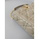 Dior Lady D-Joy Medium Bag In Sand Cannage Lambskin