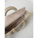 Dior Lady D-Joy Medium Bag In Sand Cannage Lambskin