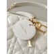 Dior Lady D-Joy Medium Bag In White Cannage Lambskin