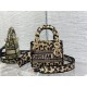 Dior Lady D-Lite Mini Bag In Beige Multicolor Mizza Embroidery