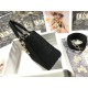 Dior Lady D-Lite Medium Bag In Black Cannage Embroidered Canvas