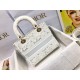 Dior Lady D-Lite Medium Bag in Embroidery with Macrame Effect