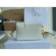 Dior 30 Montaigne Box Bag In White Box Calfskin