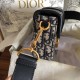 Dior 30 Montaigne Box Bag In Blue Dior Oblique Jacquard