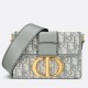 Dior 30 Montaigne Box Bag In Gray Dior Oblique Jacquard