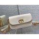 Dior 30 Montaigne Avenue Bag In White Box Calfskin