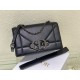 Dior 30 Montaigne Chain Bag With Handle In Black Lambskin