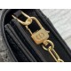 Dior Miss Dior Top Handle Bag in Black Cannage Lambskin