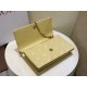 Dior Miss Dior Top Handle Bag in Pastel Yellow Cannage Lambskin