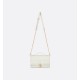 Dior Miss Dior Top Handle Bag in White Cannage Lambskin