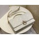 Dior Miss Dior Top Handle Bag in White Cannage Lambskin