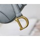 Dior Saddle Micro Bag In Cloud Blue Goatskin