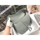 Dior Saddle Bag In Grey Ultramatte Calfskin