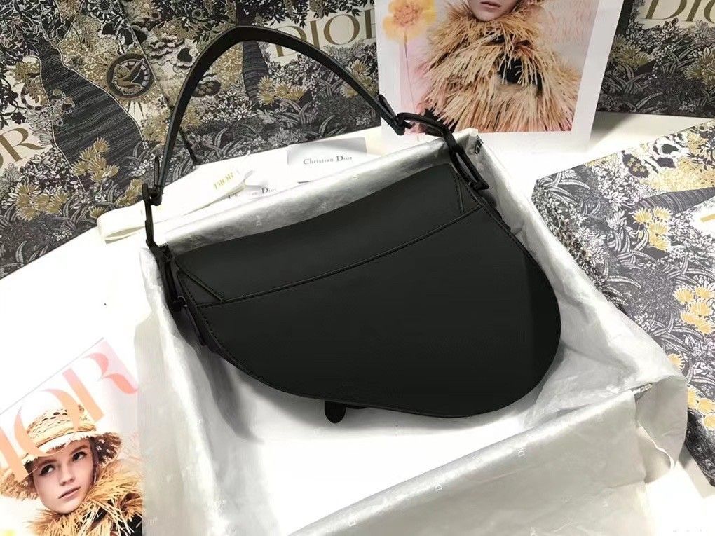 Dior Saddle Bag In Black Ultramatte Calfskin