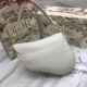 Dior Saddle Bag In White Ultramatte Calfskin