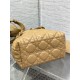 Dior Toujours Small Bag in Tan Macrocannage Calfskin