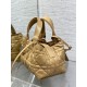 Dior Toujours Small Bag in Tan Macrocannage Calfskin