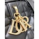 Dior Toujours Medium Bag in Black Macrocannage Calfskin