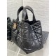 Dior Toujours Medium Bag in Black Macrocannage Calfskin