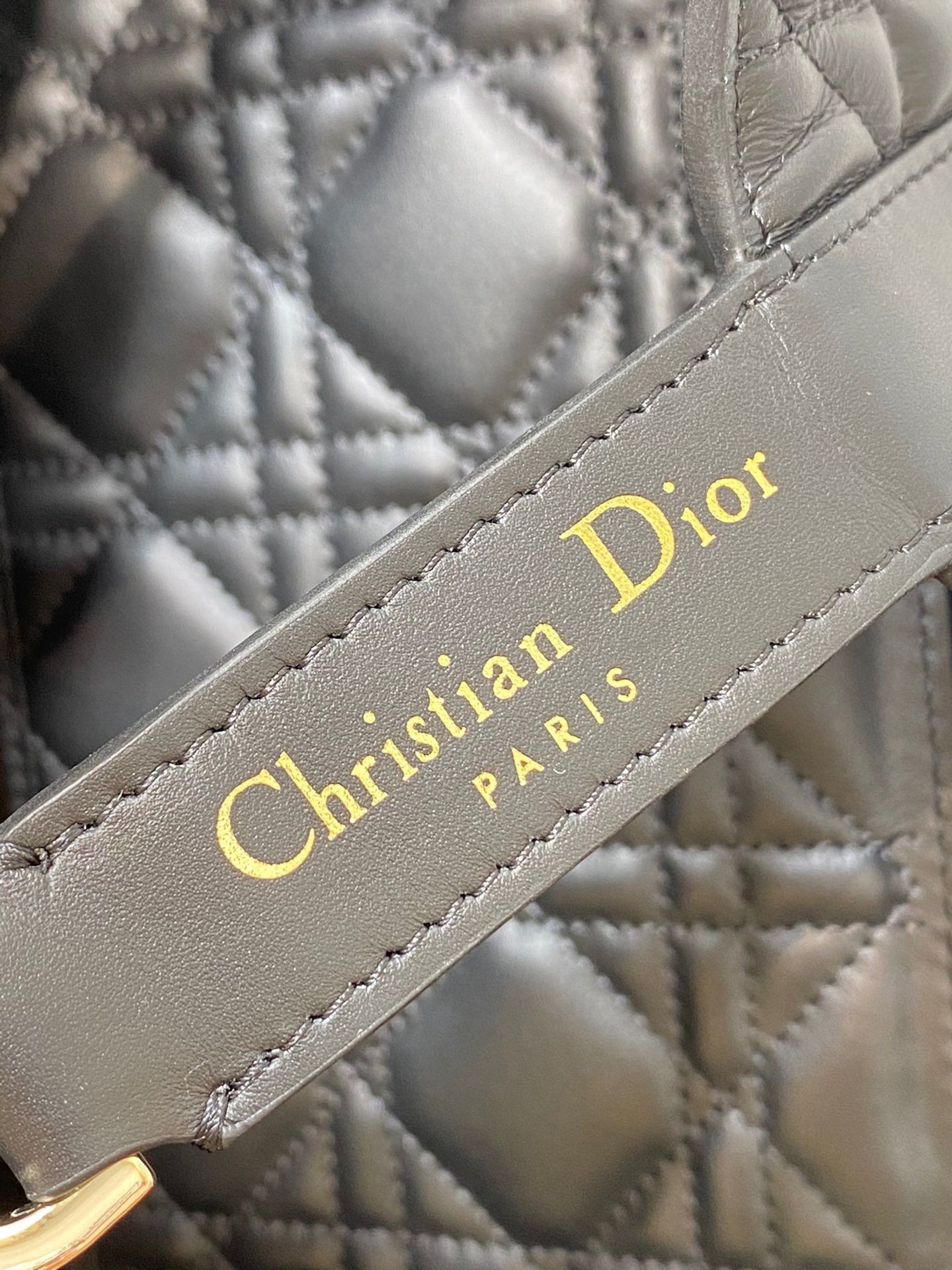 Dior Toujours Medium Bag in Black Macrocannage Calfskin