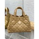 Dior Toujours Medium Bag in Tan Macrocannage Calfskin