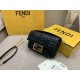 Fendi Small Baguette Bag In Black FF Nappa Leather