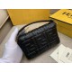 Fendi Small Baguette Bag In Black FF Nappa Leather