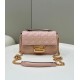 Fendi Baguette Chain Midi Bag In Powder Nappa Leather