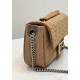 Fendi Baguette Chain Midi Bag In Beige FF Fabric