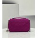 Fendi Baguette Chain Midi Bag In Fuchsia FF Fabric