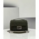 Fendi Baguette Chain Midi Bag In Green FF Fabric