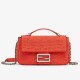 Fendi Baguette Chain Midi Bag In Piment FF Fabric