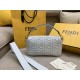 Fendi Medium Baguette Bag In White FF Nappa Leather