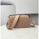 Fendi Medium Baguette Bag In Beige Shearling